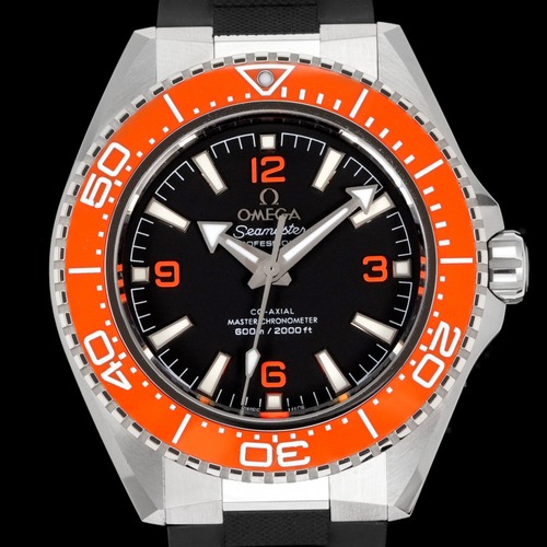 Omega Seamaster Planet Ocean 600M 오메가 씨마스터 플래닛 오션 600M 오렌지베젤 블랙 다이얼 러버밴드 42mm