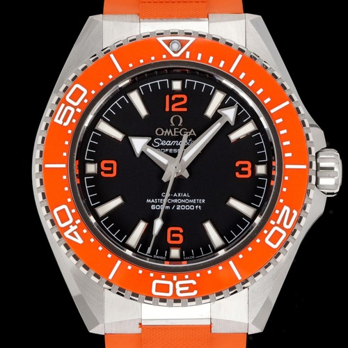 Omega Seamaster Planet Ocean 600M 오메가 씨마스터 플래닛 오션 600M 오렌지베젤 블랙 다이얼 오렌지러버밴드 42mm