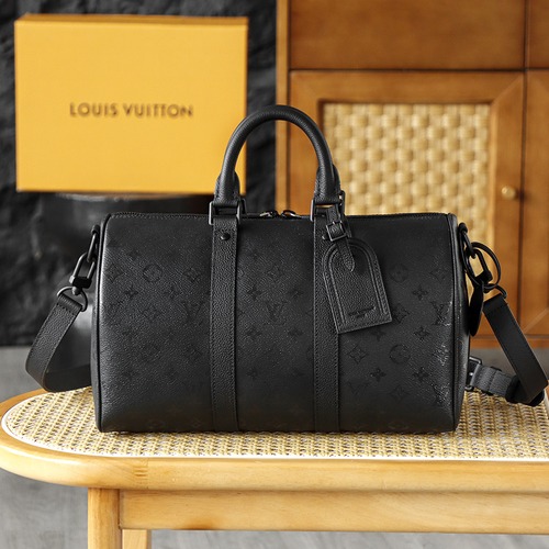 Louis Vuitton Keepall Bandoulière 35 루이비통 키폴 반둘리에 35 모노그램 미드나잇 코팅 캔버스 M28370 34cm