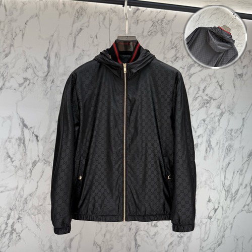 Gucci GG Jacquard Hooded Zip Jacket 구찌 GG 자카드 후드 집업 재킷