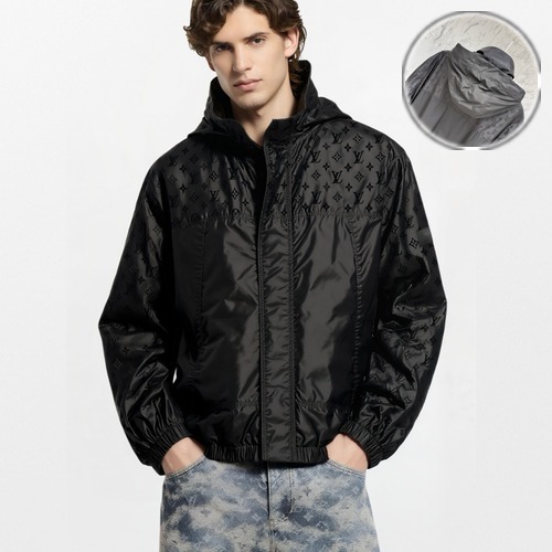 Louis Vuitton Monogram Nylon Hooded Windbreaker 루이비통 모노그램 나일론 후드 윈드브레이커 재킷