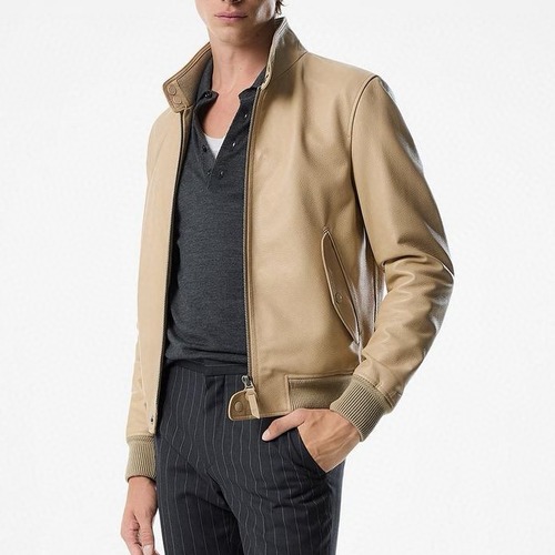Tom Ford Men's Stand Collar Lambskin Leather Jacket 톰포드 남성 스탠드 카라 램스킨 레더 자켓