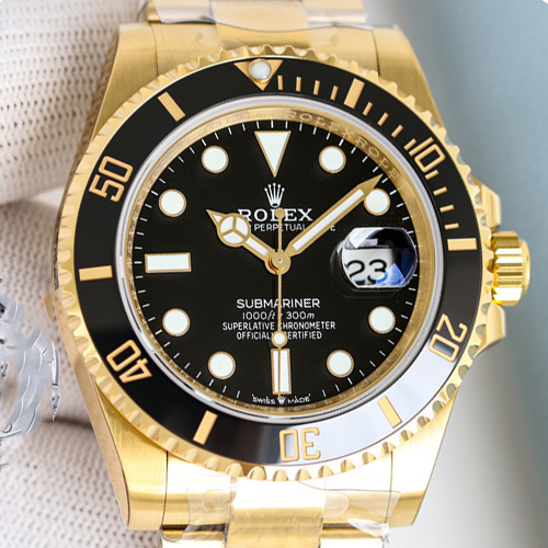Rolex Submariner Date 41mm Oyster Perpetual Cal.3235 Yellow Gold Tone 롤렉스 서브마리너 데이트 오이스터 퍼페츄얼 옐로우 골드 41mm 
