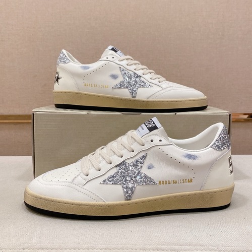 Golden Goose Superstar Leather Low-Top Sneakers GMF00101.F000321 골든구스 슈퍼스타 레더 로우탑 그레이 스니커즈