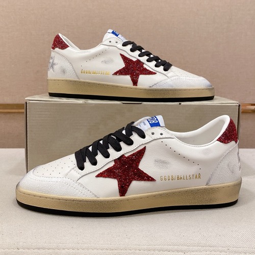 Golden Goose Superstar Leather Low-Top Sneakers GMF00101.F000321 골든구스 슈퍼스타 레더 로우탑 버건디 스니커즈