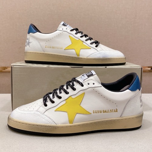 Golden Goose Superstar Leather Low-Top Sneakers GMF00101.F000321 골든구스 슈퍼스타 레더 로우탑 옐로우 스니커즈