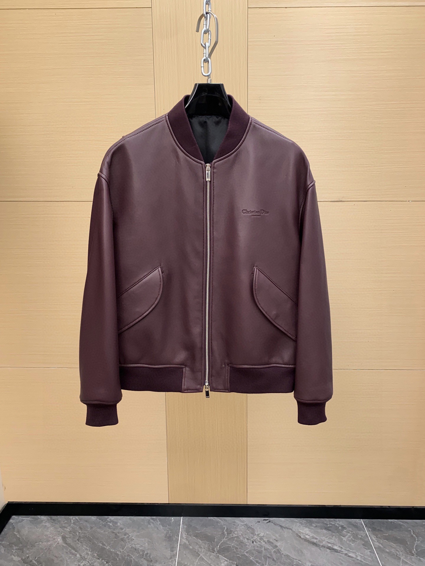 Dior Christian Dior Couture Calfskin Double Zipper Bomber Jacket 디올 크리스챤 디올 꾸뛰르 송아지 가죽 더블 지퍼 보머 재킷 5