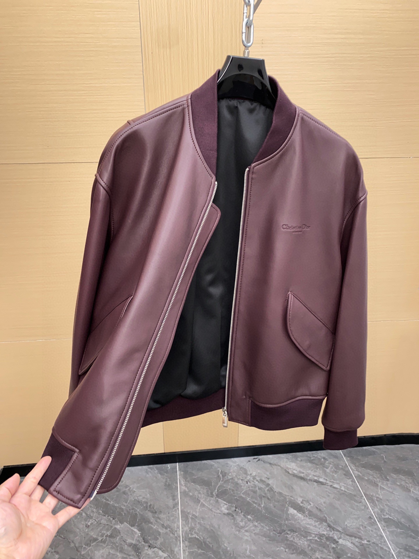 Dior Christian Dior Couture Calfskin Double Zipper Bomber Jacket 디올 크리스챤 디올 꾸뛰르 송아지 가죽 더블 지퍼 보머 재킷 7