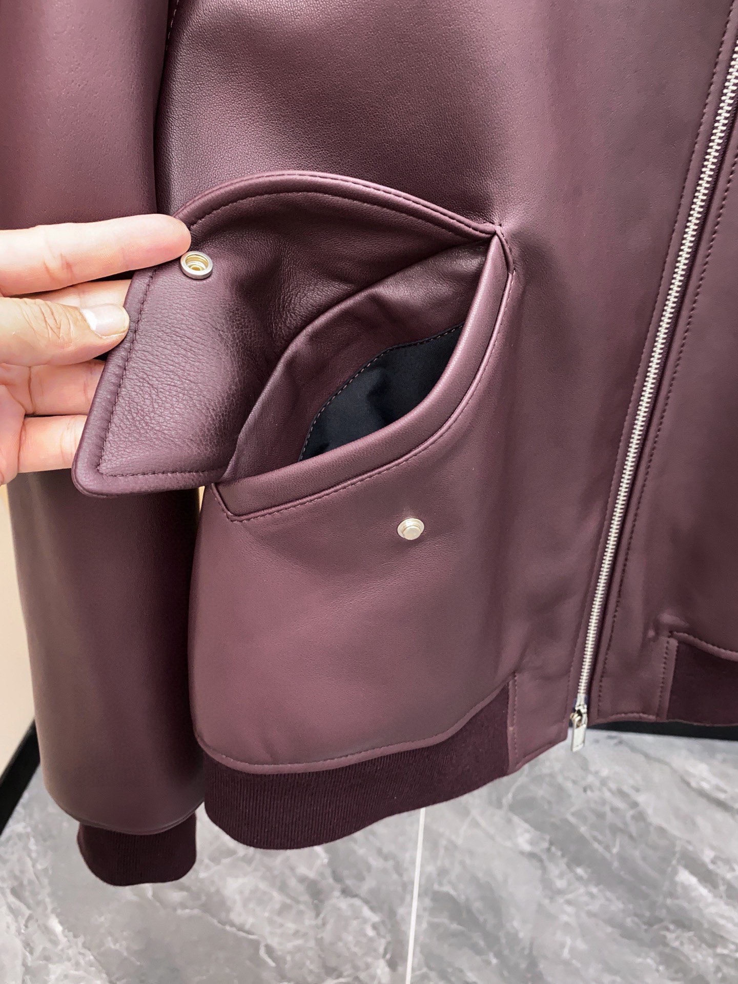 Dior Christian Dior Couture Calfskin Double Zipper Bomber Jacket 디올 크리스챤 디올 꾸뛰르 송아지 가죽 더블 지퍼 보머 재킷 10