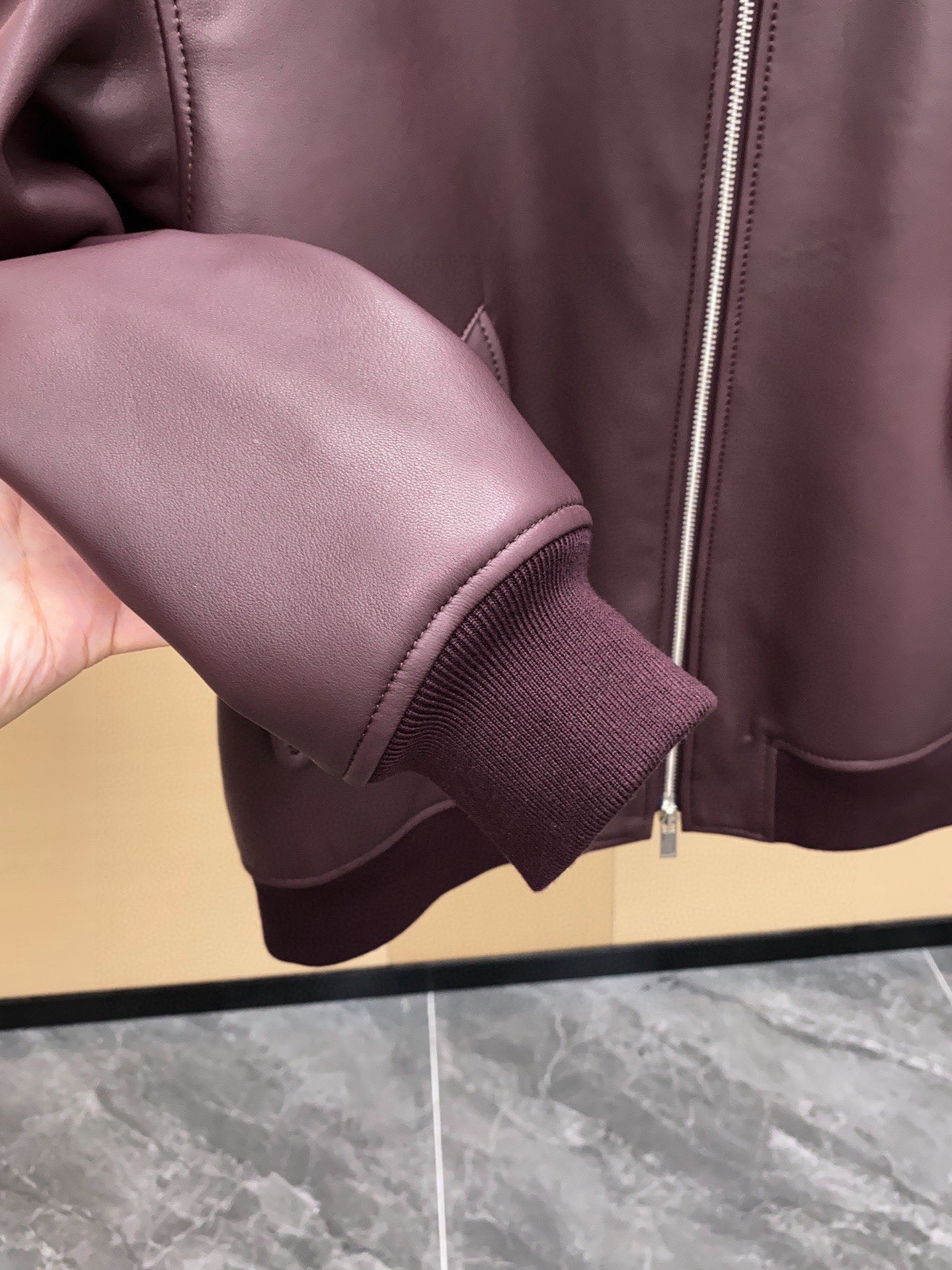 Dior Christian Dior Couture Calfskin Double Zipper Bomber Jacket 디올 크리스챤 디올 꾸뛰르 송아지 가죽 더블 지퍼 보머 재킷 11