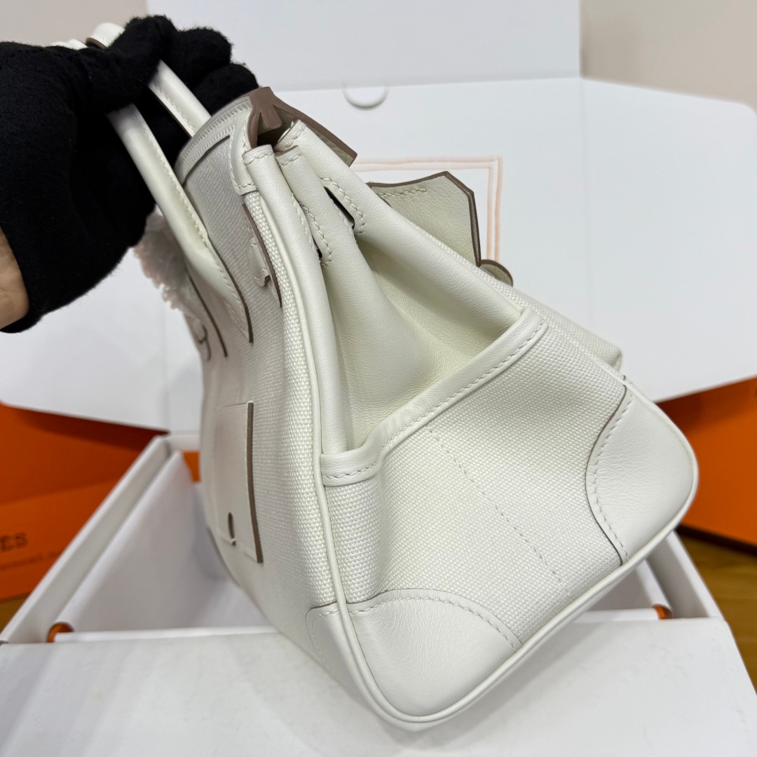 Hermes Birkin Cargo 25 Swift Leather Canvas Bag 에르메스 버킨 카고 25 스위프트 레더 캔버스 백 3