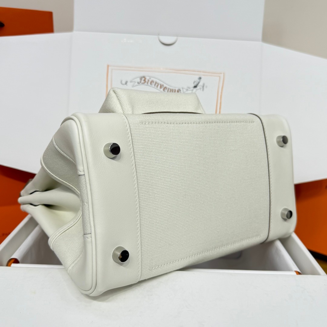 Hermes Birkin Cargo 25 Swift Leather Canvas Bag 에르메스 버킨 카고 25 스위프트 레더 캔버스 백 4