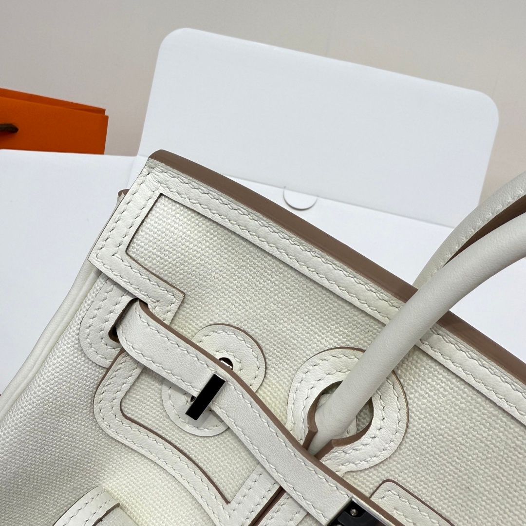 Hermes Birkin Cargo 25 Swift Leather Canvas Bag 에르메스 버킨 카고 25 스위프트 레더 캔버스 백 7