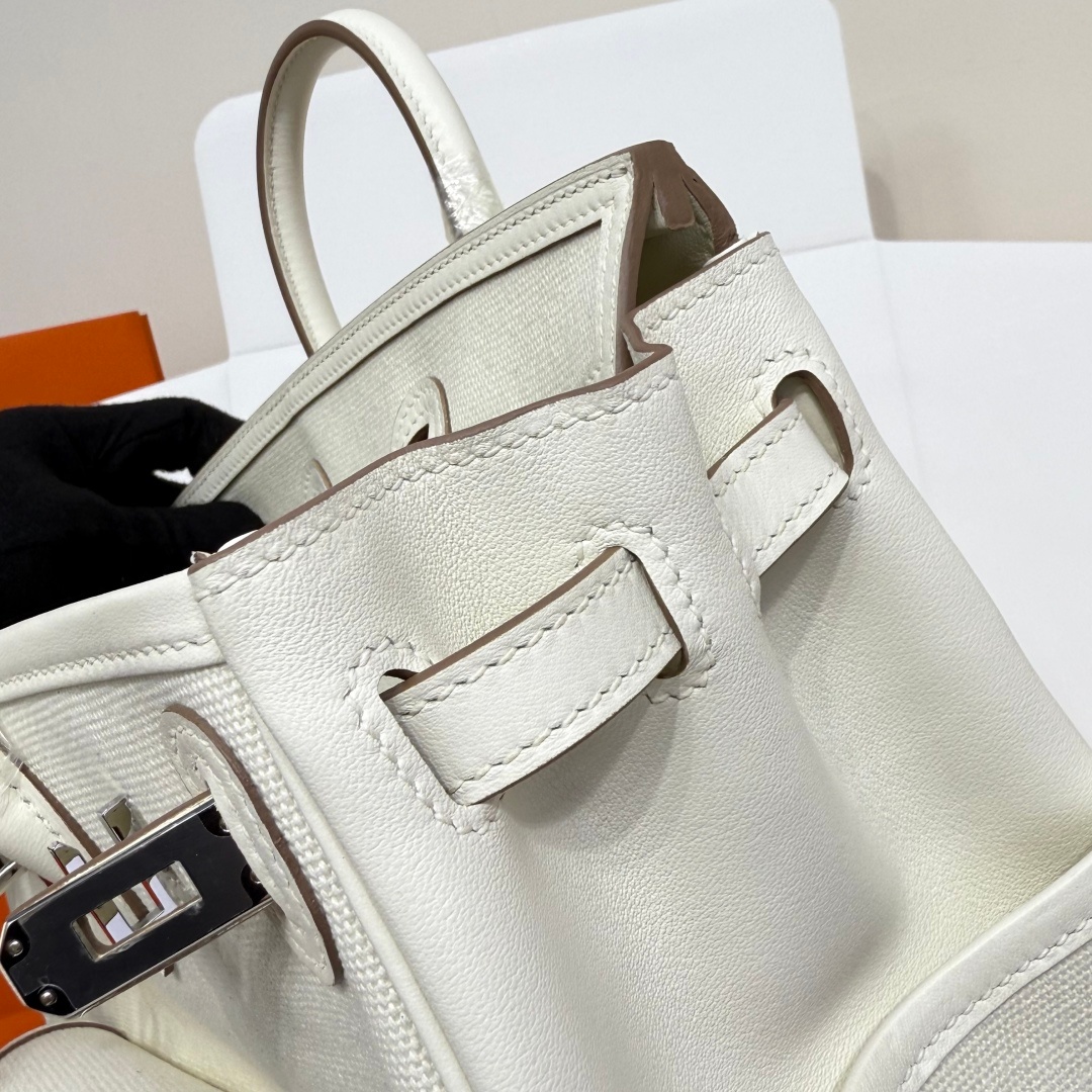 Hermes Birkin Cargo 25 Swift Leather Canvas Bag 에르메스 버킨 카고 25 스위프트 레더 캔버스 백 9