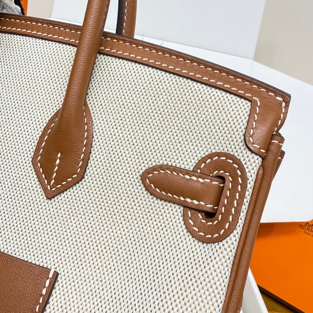 Hermes Birkin Cargo 25 Swift Leather Canvas Bag 에르메스 버킨 카고 25 스위프트 레더 캔버스 백 -2 7