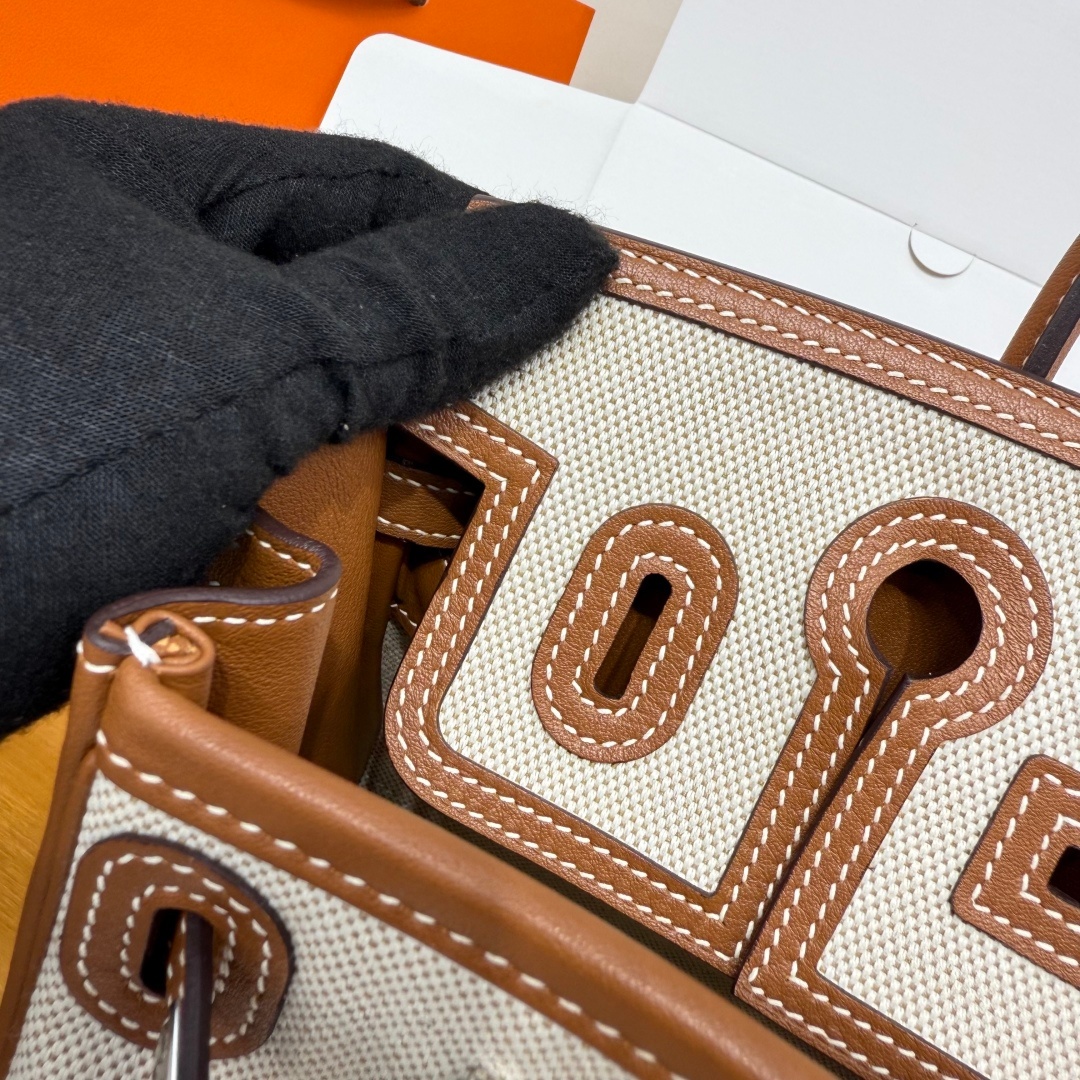 Hermes Birkin Cargo 25 Swift Leather Canvas Bag 에르메스 버킨 카고 25 스위프트 레더 캔버스 백 -2 9