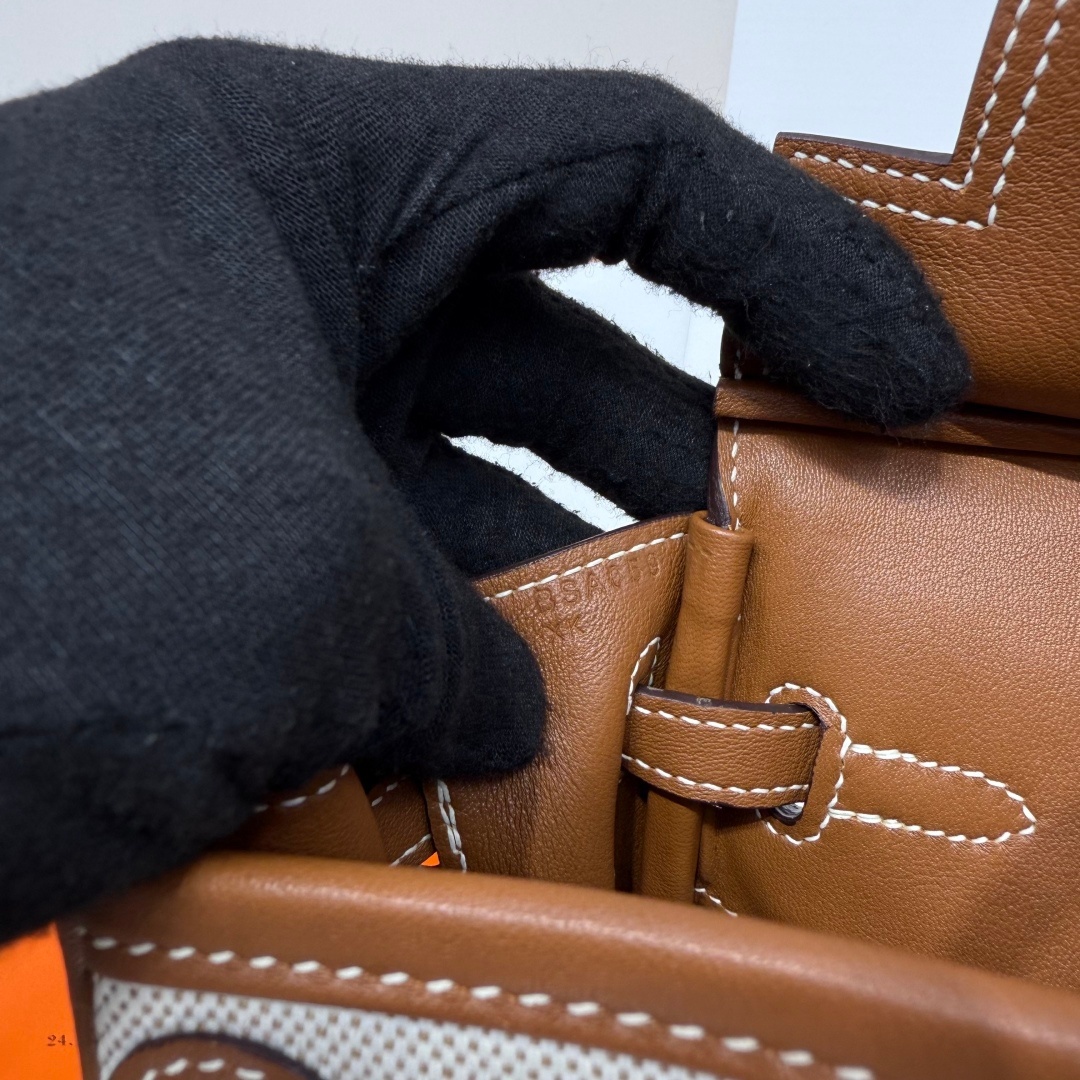 Hermes Birkin Cargo 25 Swift Leather Canvas Bag 에르메스 버킨 카고 25 스위프트 레더 캔버스 백 -2 11