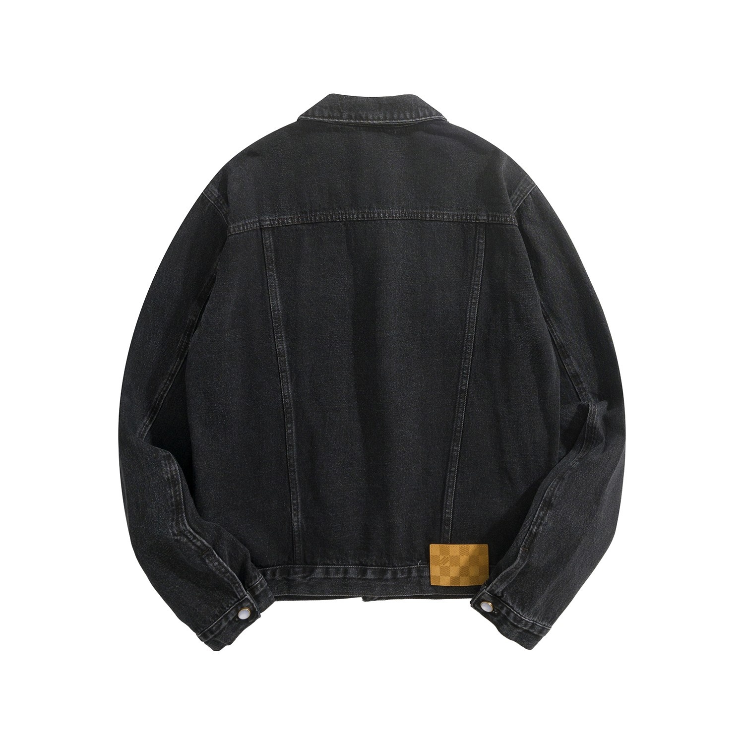 Louis Vuitton LV Embroidered Damier Logo Japanese Denim Trucker Jacket Indigo Blue 루이비통 LV 자수 다미에 로고 재패니즈 데님 트러커 자켓 인디고 블루 5