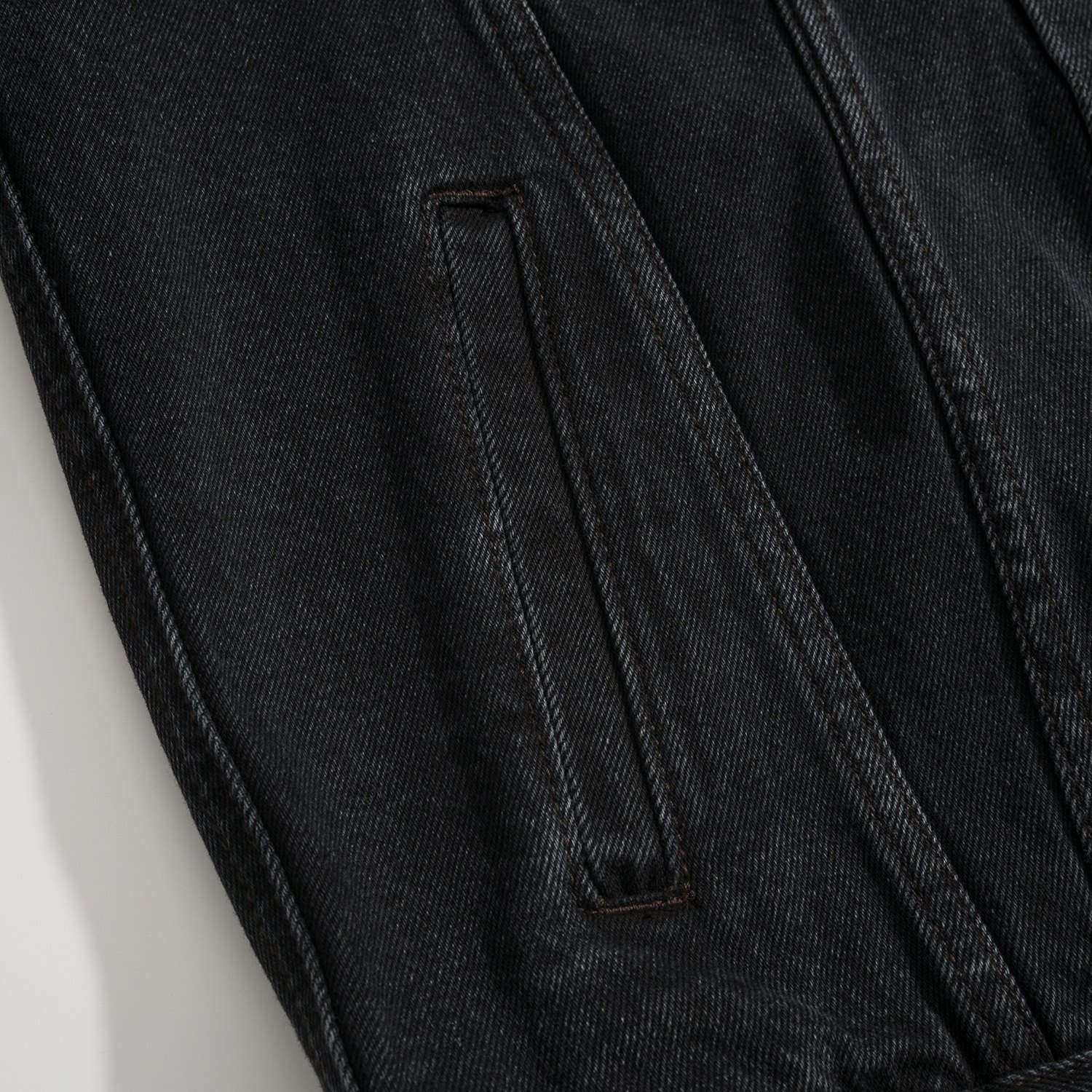 Louis Vuitton LV Embroidered Damier Logo Japanese Denim Trucker Jacket Indigo Blue 루이비통 LV 자수 다미에 로고 재패니즈 데님 트러커 자켓 인디고 블루 9