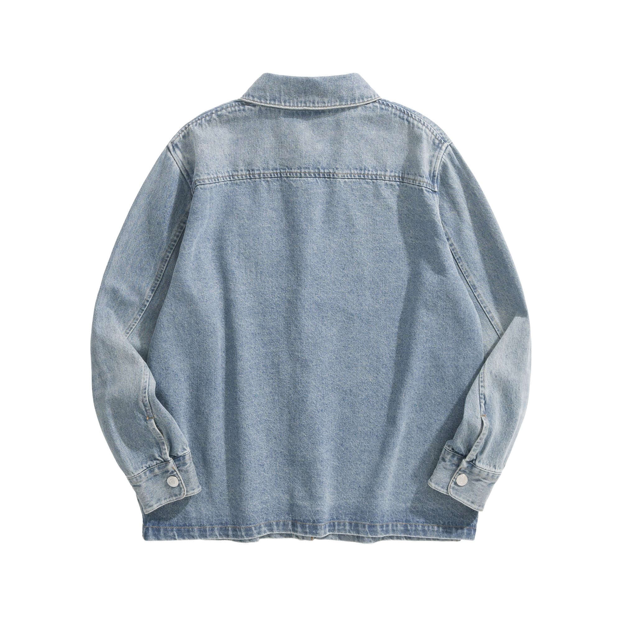 AMI Paris Embroidered Heart Logo Denim Jacket Blue 아미 파리 엠브로이더드 하트 로고 데님 자켓 블루 9