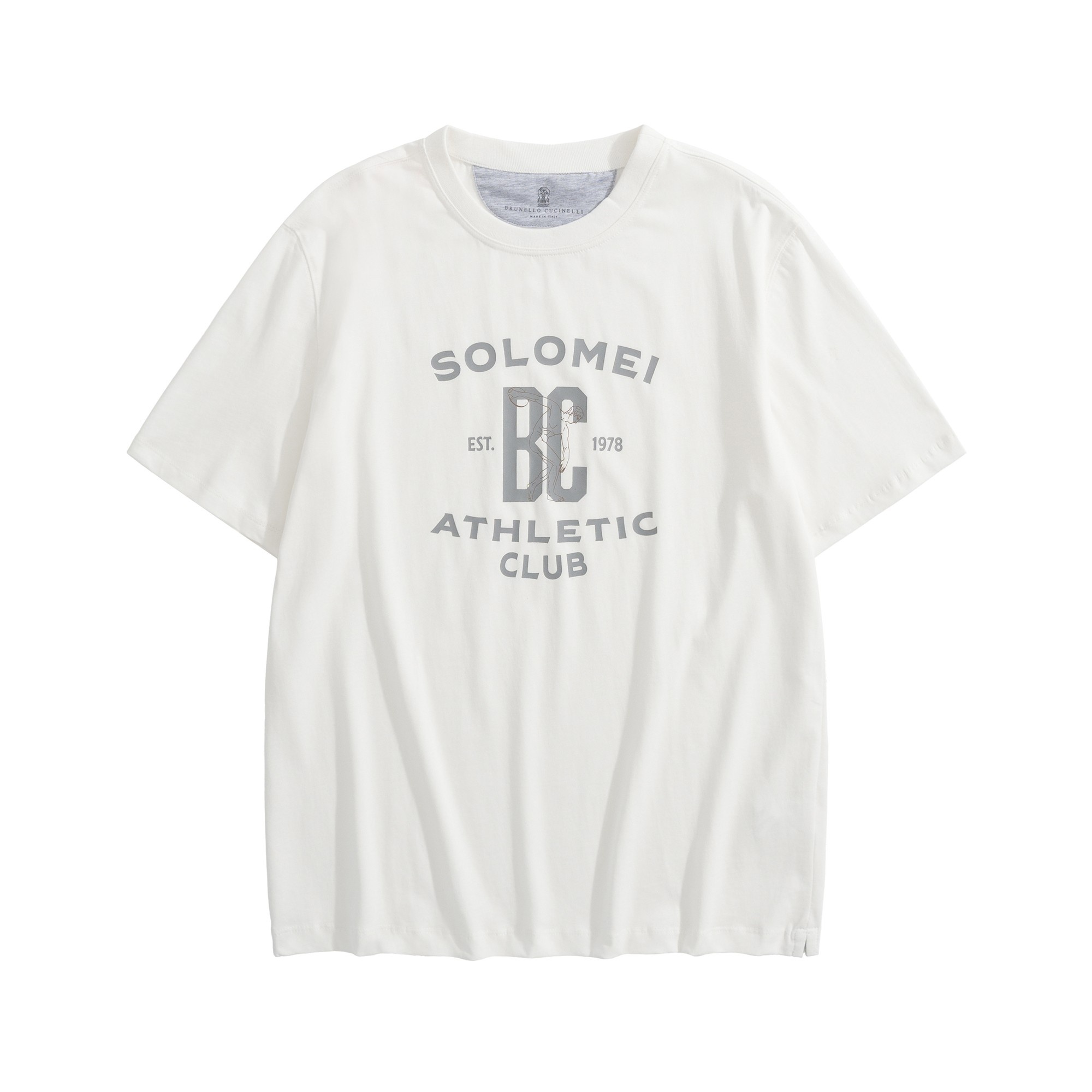Balenciaga Logo Print Cotton T-Shirt White Black 발렌시아가 로고 프린트 코튼 티셔츠 화이트 블랙 3