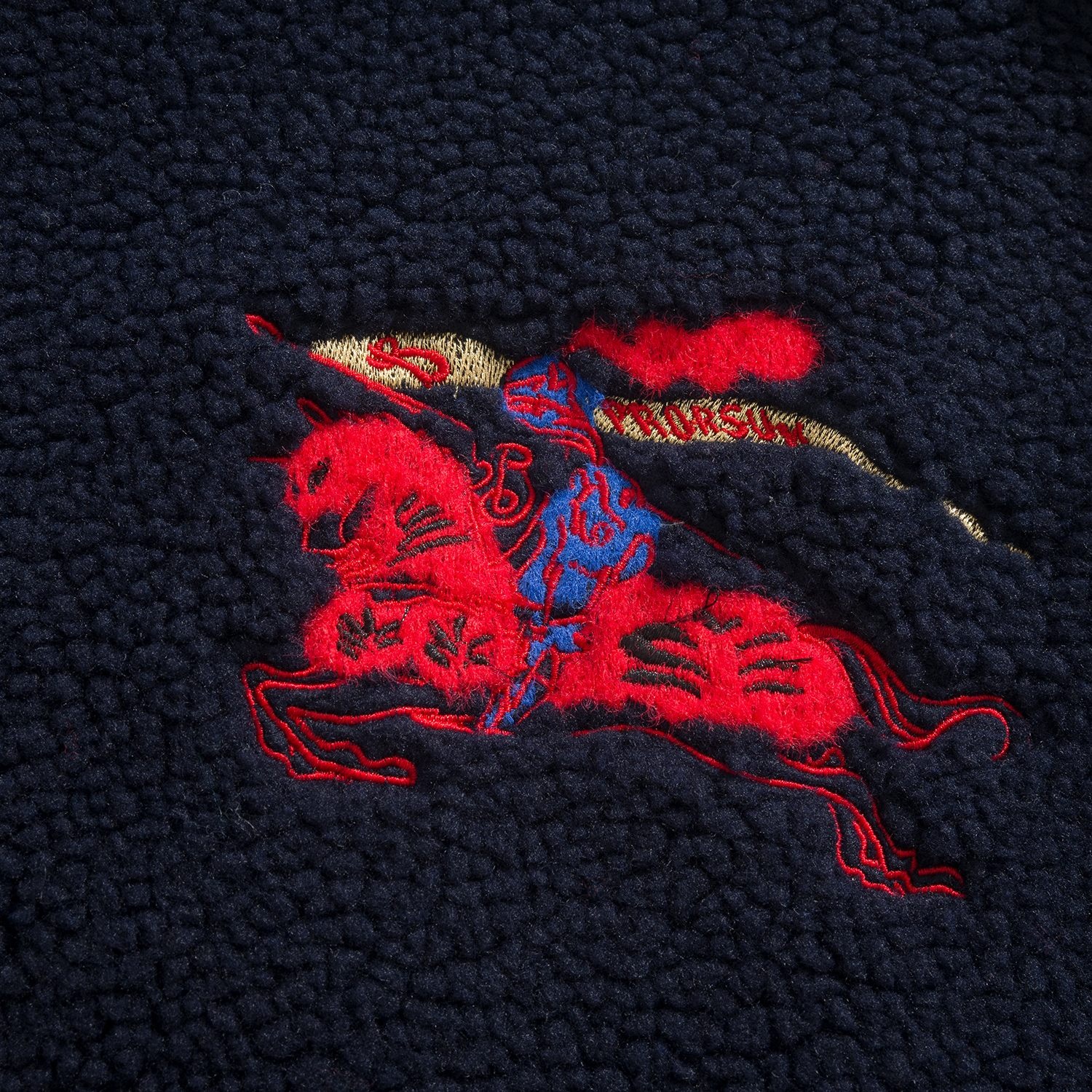 Burberry Equestrian Knight Logo Fleece High Neck Jacket Grey 버버리 이퀘스트리안 나이트 로고 플리스 하이넥 자켓 그레이 7