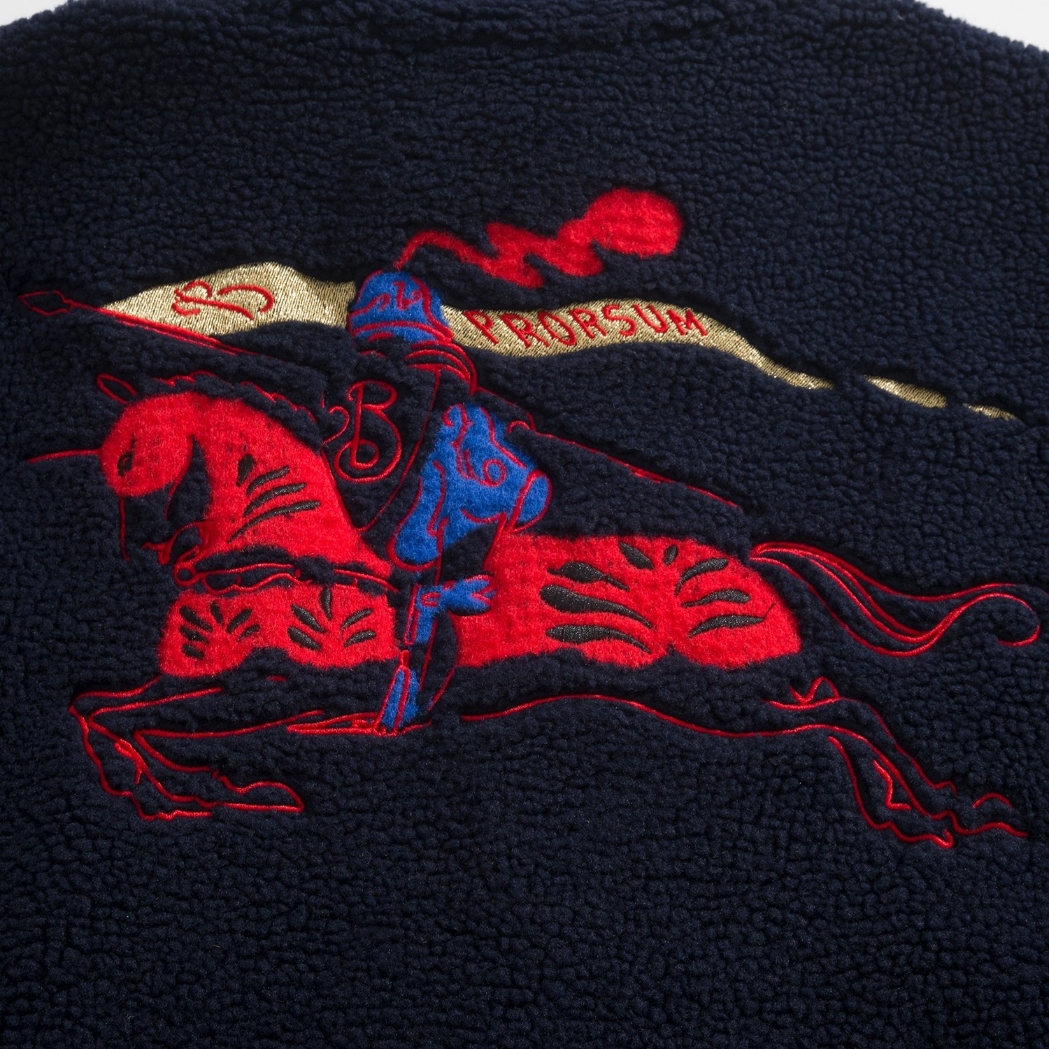 Burberry Equestrian Knight Logo Fleece High Neck Jacket Grey 버버리 이퀘스트리안 나이트 로고 플리스 하이넥 자켓 그레이 8