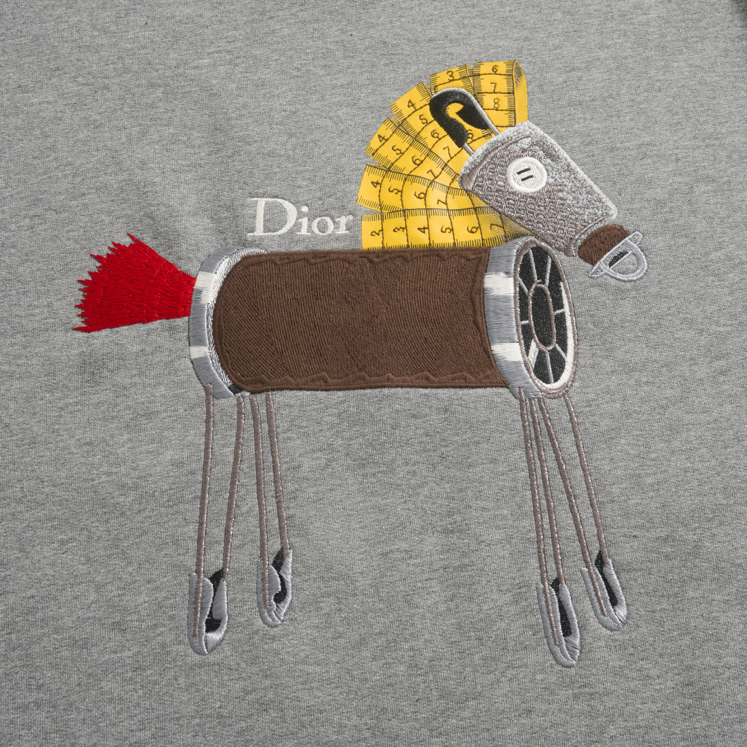 Prada Horse Year Limited Edition Cotton Sweatshirt Grey 프라다 마년 한정판 코튼 스웨트셔츠 그레이 7