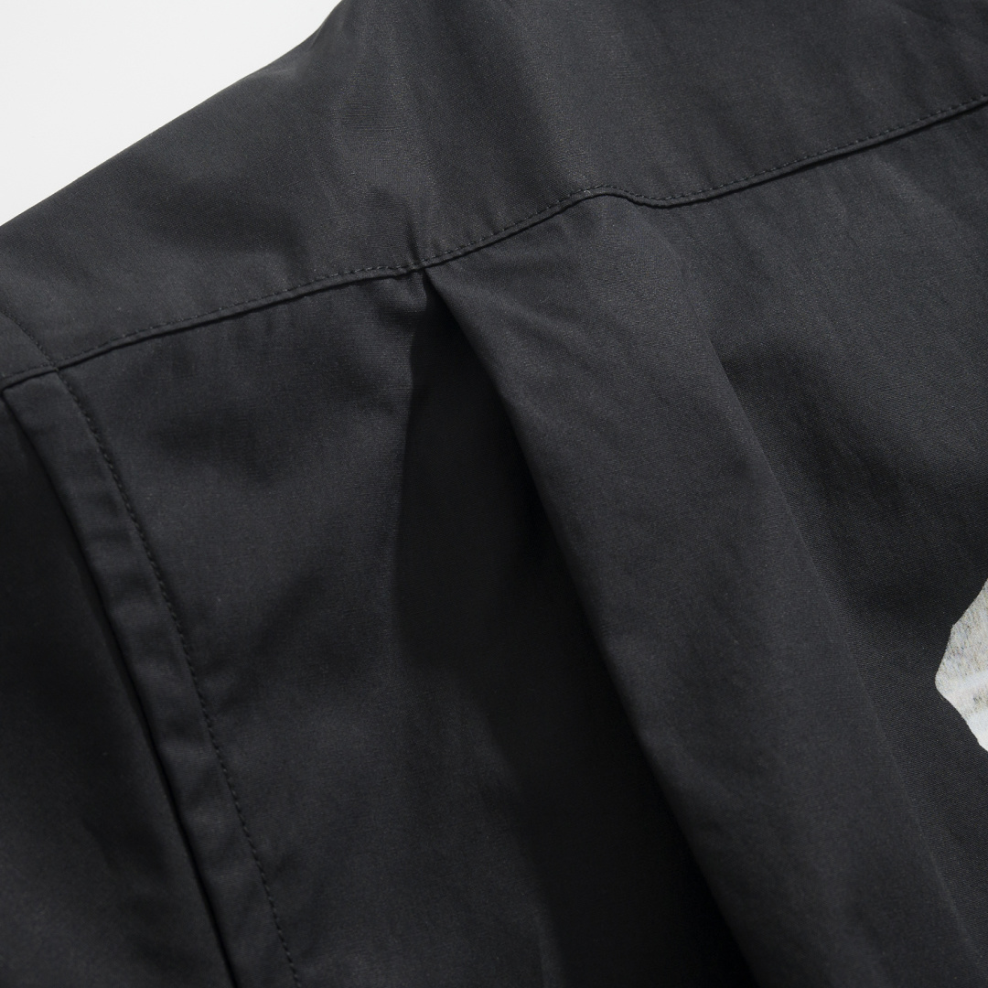 Balenciaga Letter Print Mercerized Poplin Shirt Black White 발렌시아가 레터 프린트 머서라이즈드 포플린 셔츠 블랙 화이트 7