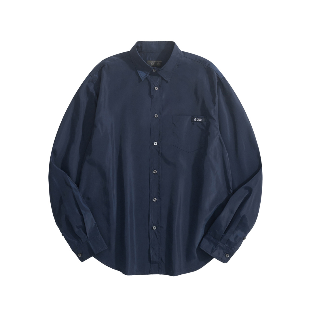 Prada Re-Nylon Shirt Black 프라다 리나일론 셔츠 블랙 6