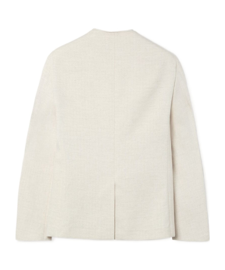 LP Eduard Collarless Jacket Vest Set Cotton Linen Beige LP 에두아르드 무칼라 자켓 베스트 세트 코튼 리넨 베이지 2