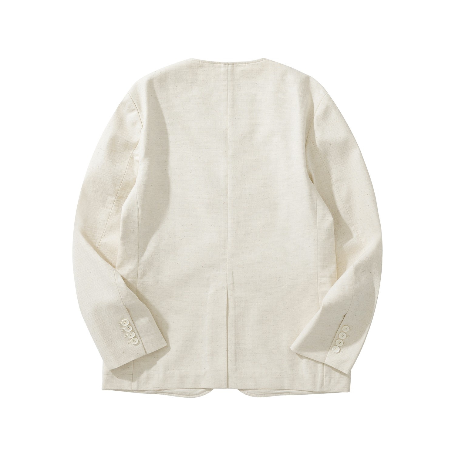 LP Eduard Collarless Jacket Vest Set Cotton Linen Beige LP 에두아르드 무칼라 자켓 베스트 세트 코튼 리넨 베이지 10