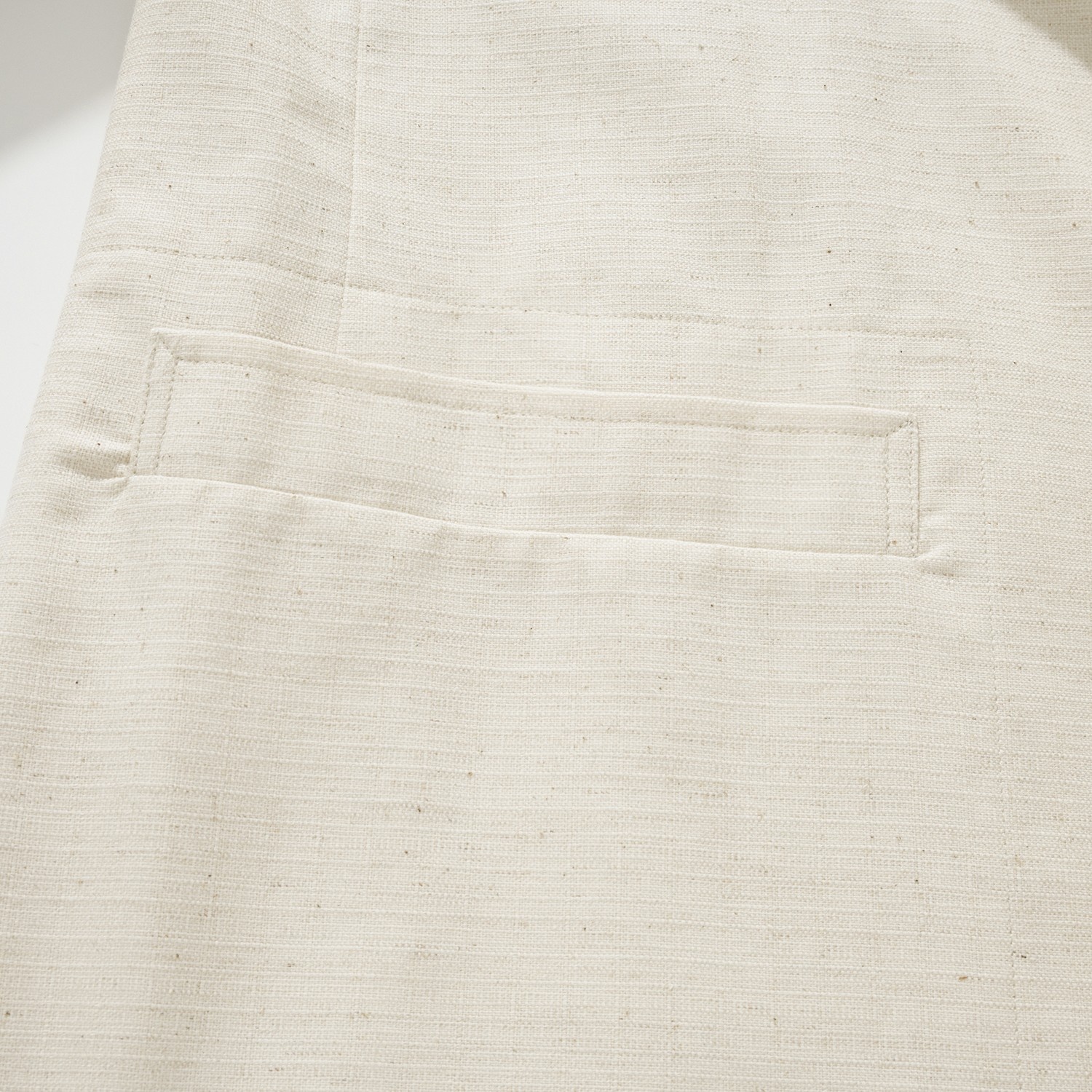 LP Eduard Collarless Jacket Vest Set Cotton Linen Beige LP 에두아르드 무칼라 자켓 베스트 세트 코튼 리넨 베이지 12