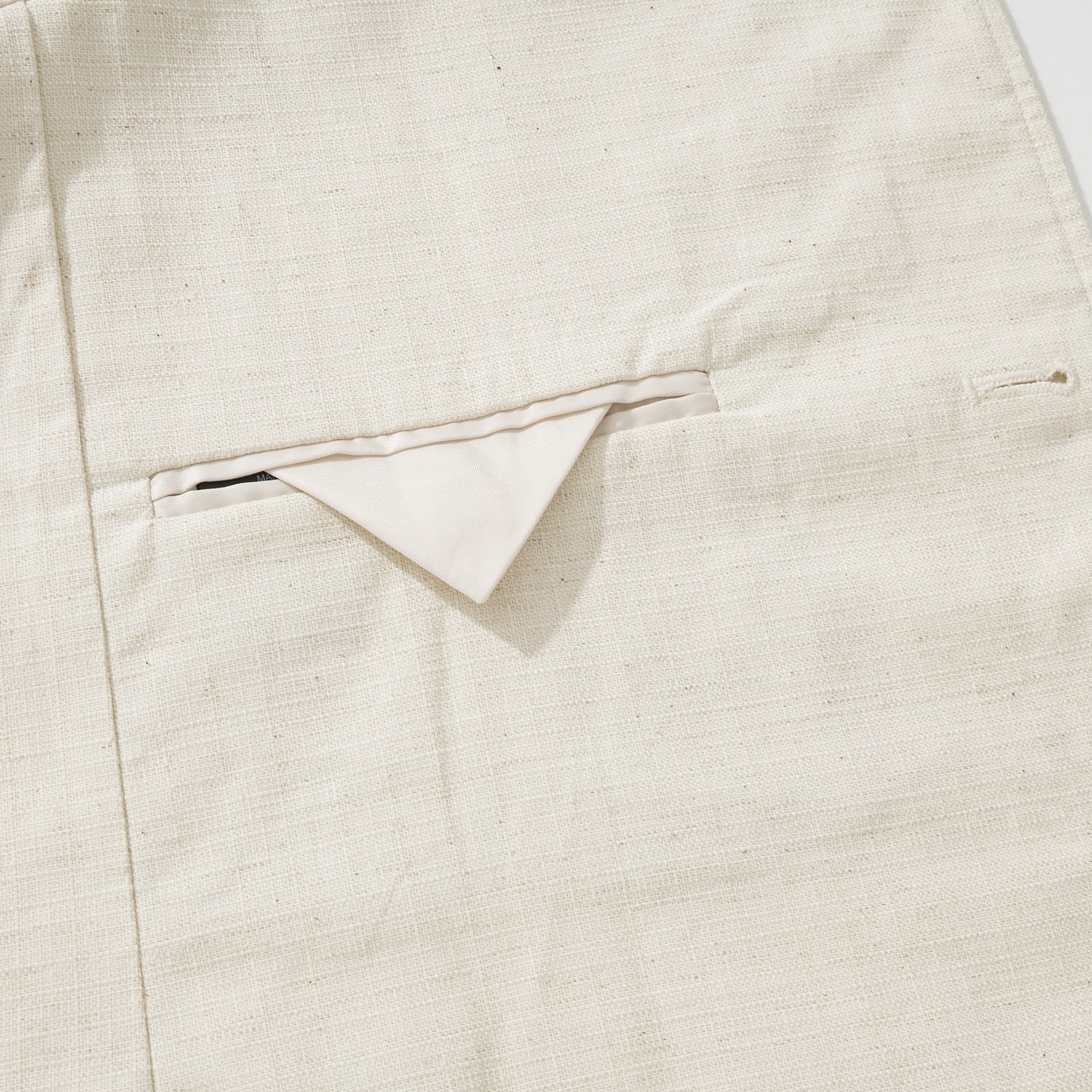 LP Eduard Collarless Jacket Vest Set Cotton Linen Beige LP 에두아르드 무칼라 자켓 베스트 세트 코튼 리넨 베이지 15