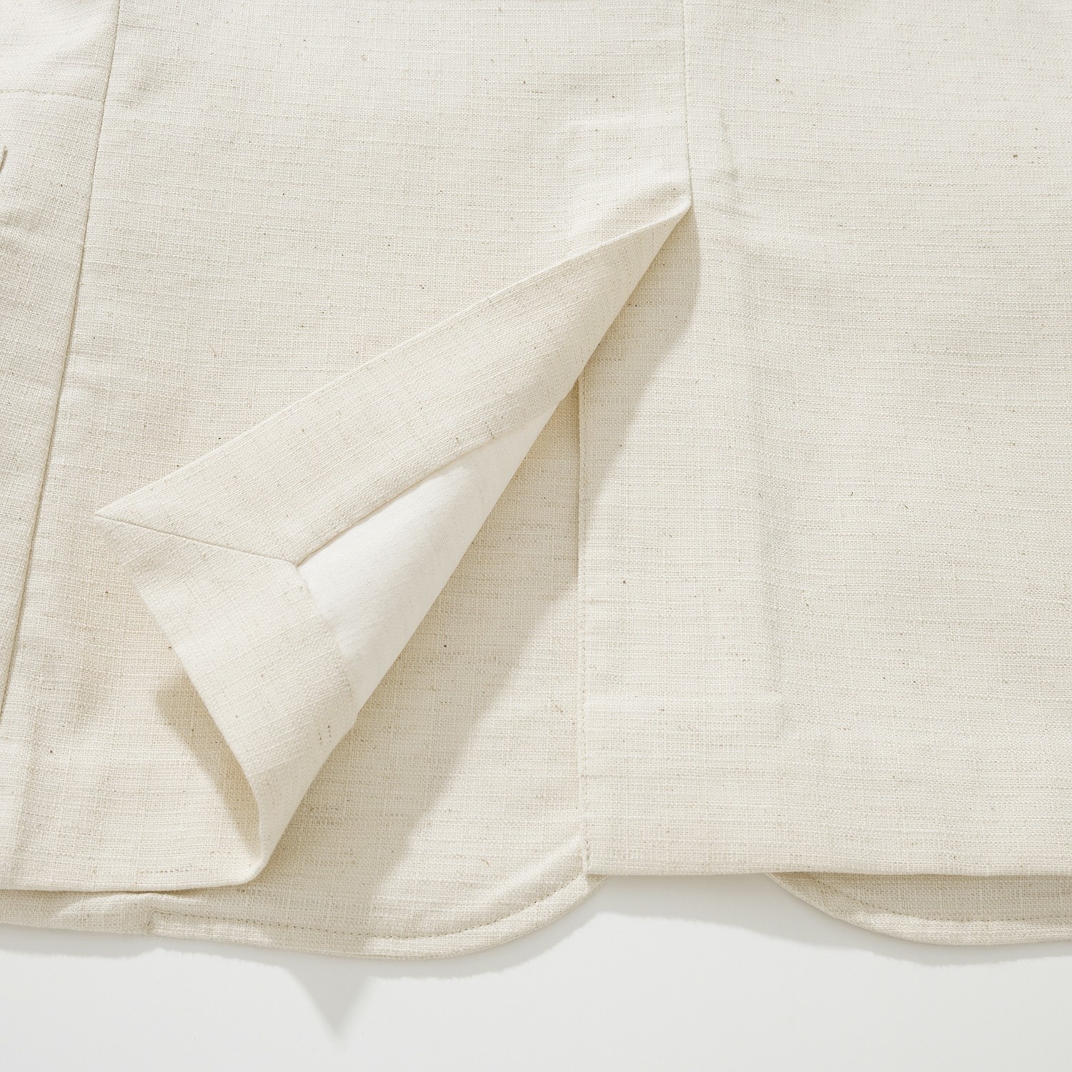 LP Eduard Collarless Jacket Vest Set Cotton Linen Beige LP 에두아르드 무칼라 자켓 베스트 세트 코튼 리넨 베이지 16