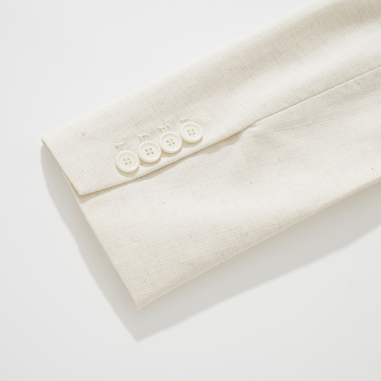LP Eduard Collarless Jacket Vest Set Cotton Linen Beige LP 에두아르드 무칼라 자켓 베스트 세트 코튼 리넨 베이지 17