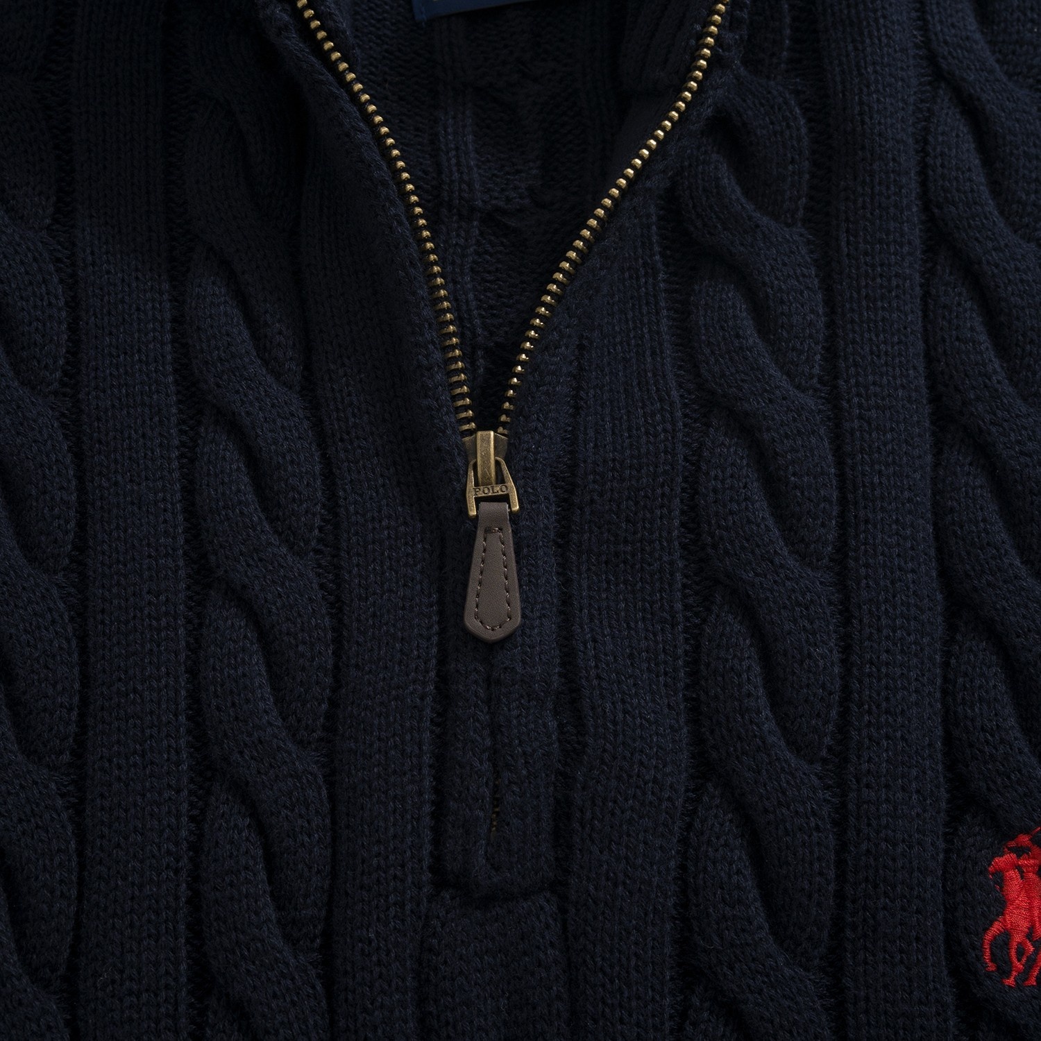 Ralph Lauren Cable Knit Half Zip Sweater Navy 랄프로렌 케이블 니트 하프 집업 스웨터 네이비 8