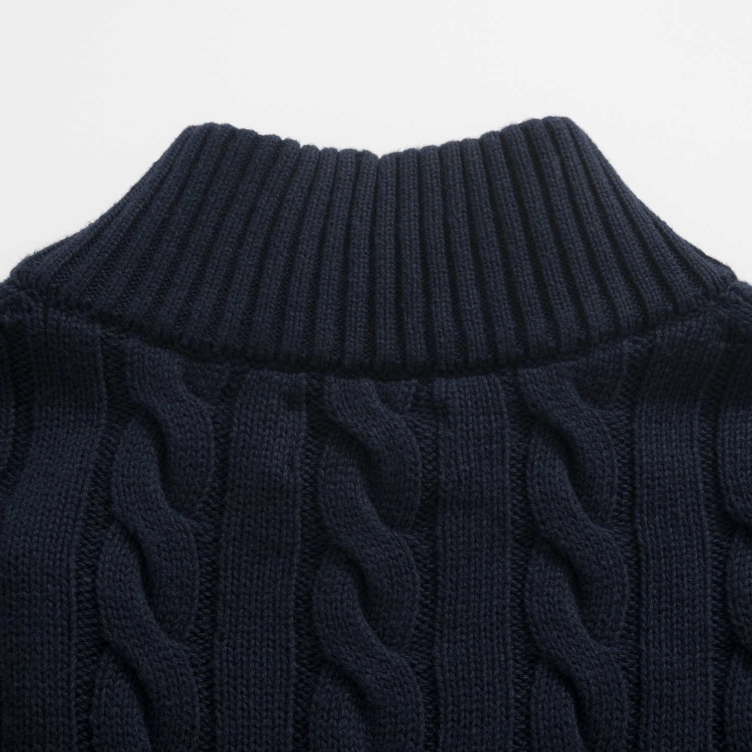 Ralph Lauren Cable Knit Half Zip Sweater Navy 랄프로렌 케이블 니트 하프 집업 스웨터 네이비 9