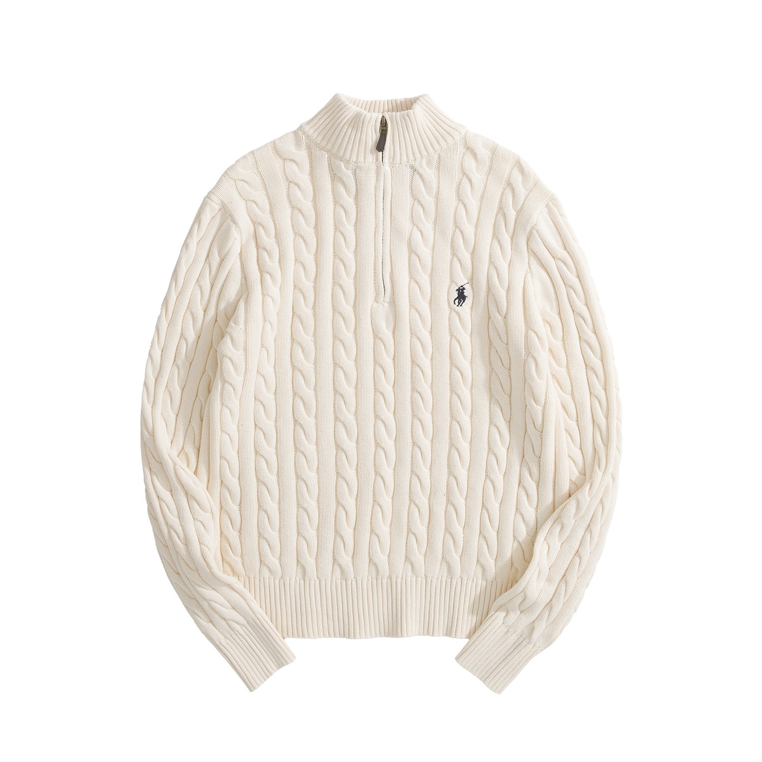 Ralph Lauren Cable Knit Half Zip Sweater Navy 랄프로렌 케이블 니트 하프 집업 스웨터 네이비 5