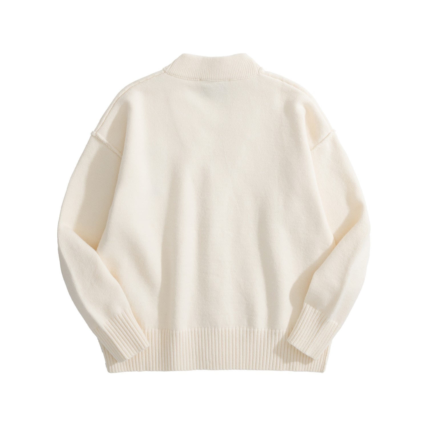 AMI Paris Heart Jacquard Merino Wool Cardigan Ivory Red 아미 파리 하트 자카드 메리노 울 가디건 아이보리 레드 7