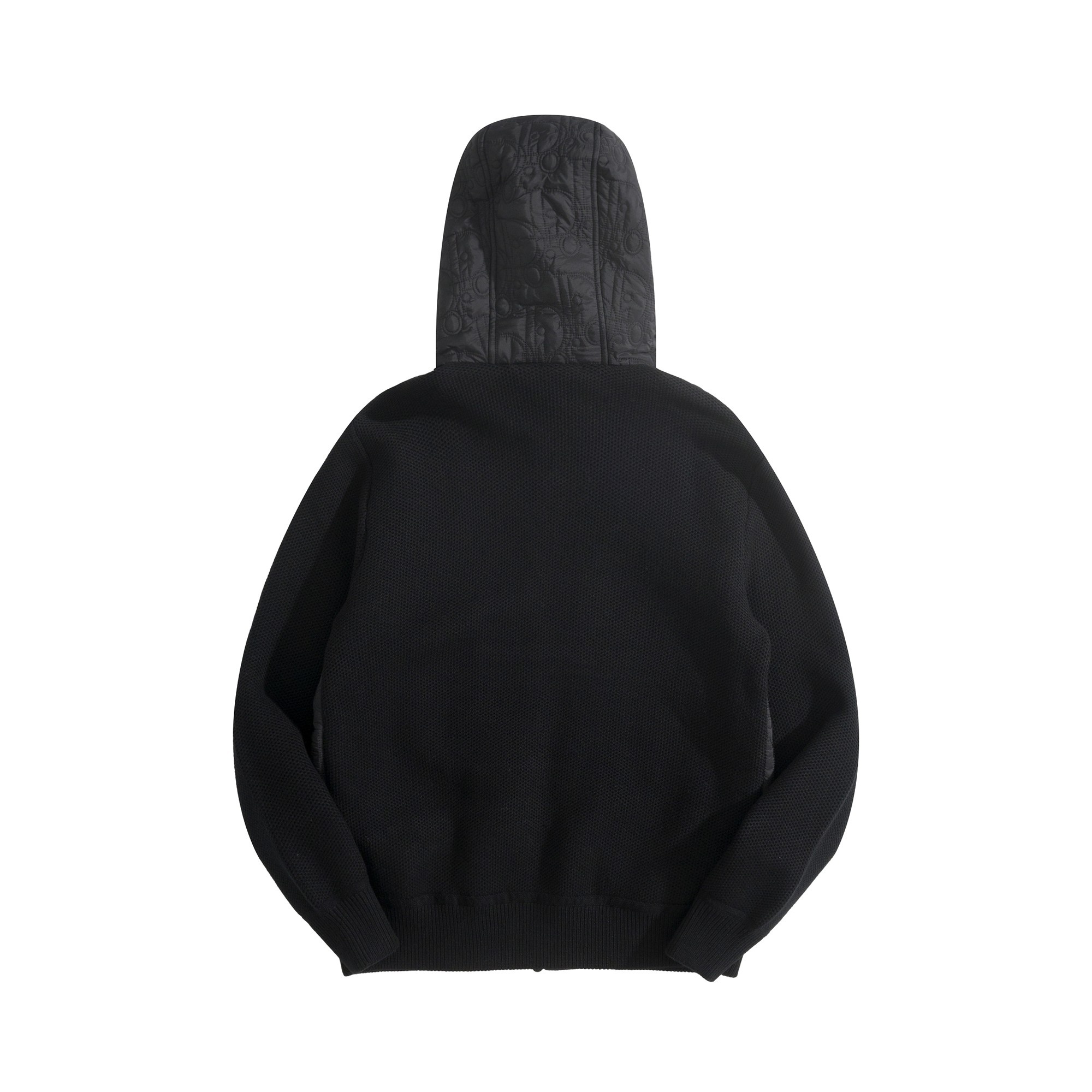 Dior Oblique Embroidery Knit Cotton Padded Hooded Jacket Black 디올 오블리크 자수 니트 코튼 패딩 후드 자켓 블랙 6