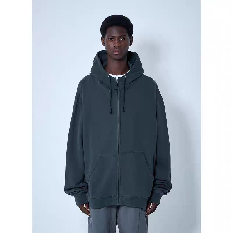 Maison Margiela Unfinished Embroidery Print Cotton Jacket Black 메종 마르지엘라 언피니쉬드 자수 프린트 코튼 자켓 블랙 1