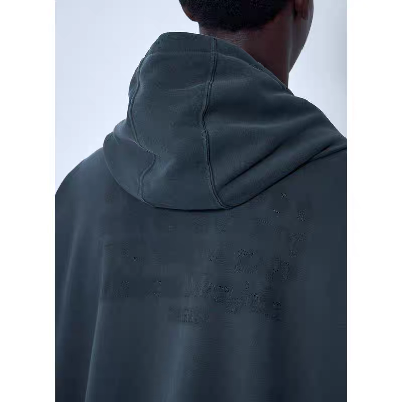 Maison Margiela Unfinished Embroidery Print Cotton Jacket Black 메종 마르지엘라 언피니쉬드 자수 프린트 코튼 자켓 블랙 3