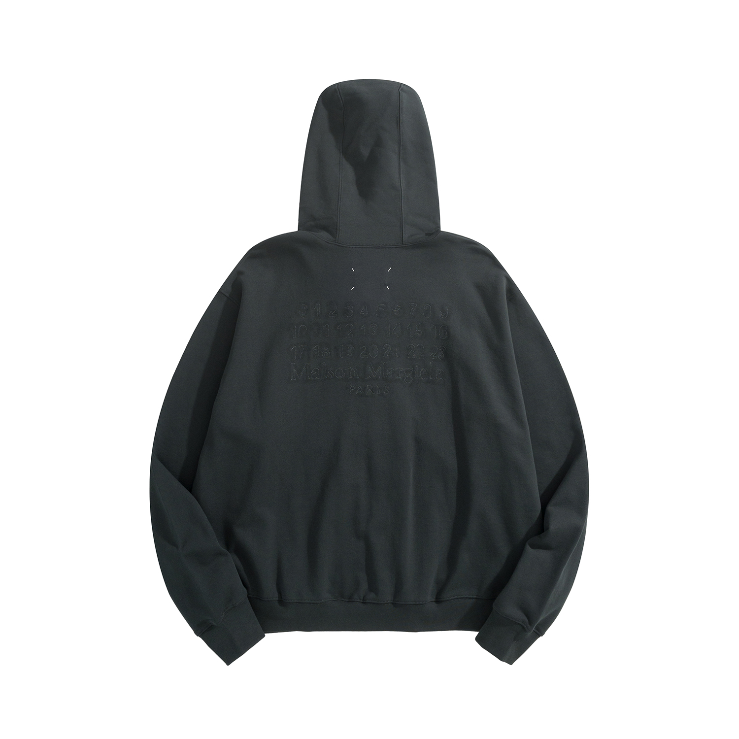 Maison Margiela Unfinished Embroidery Print Cotton Jacket Black 메종 마르지엘라 언피니쉬드 자수 프린트 코튼 자켓 블랙 8