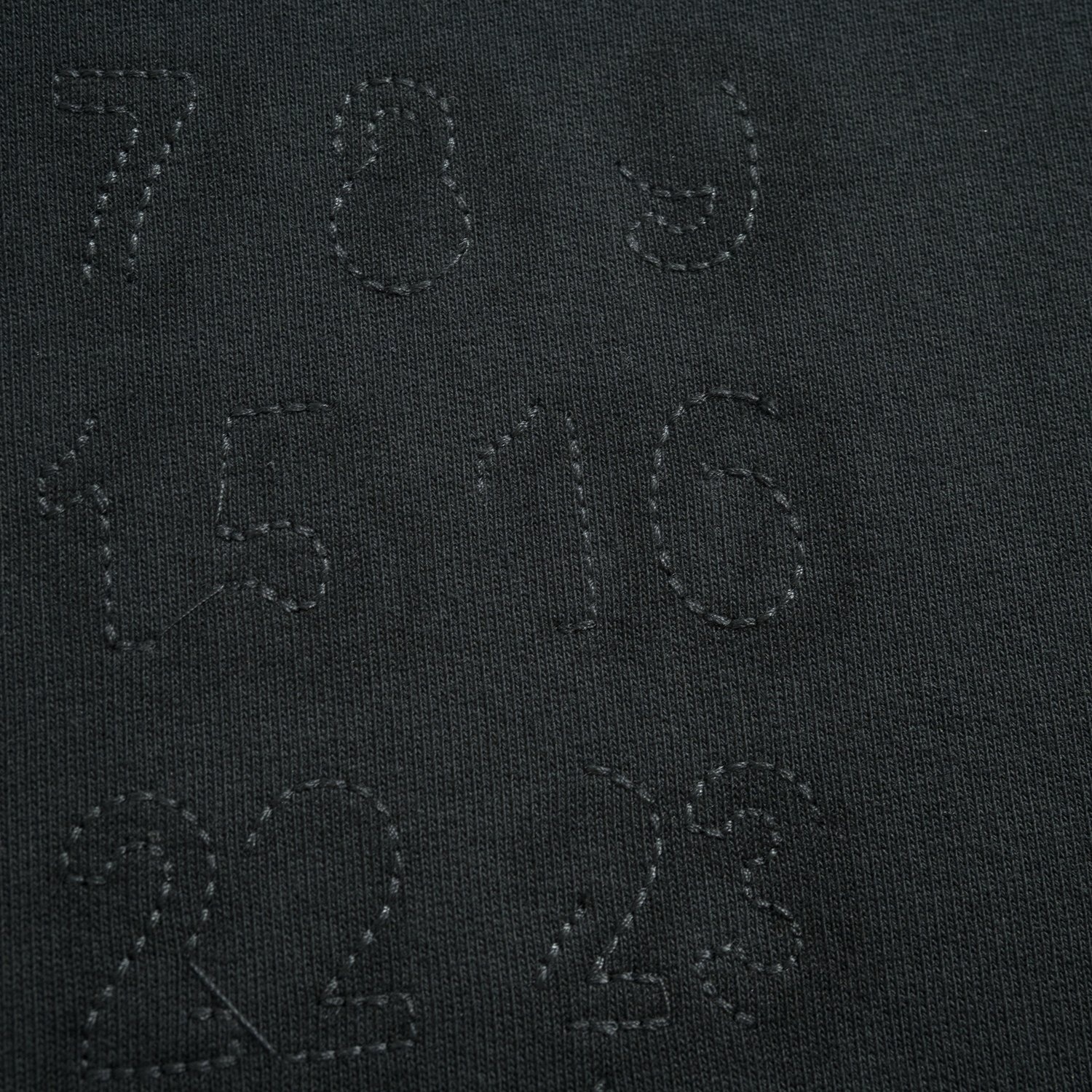 Maison Margiela Unfinished Embroidery Print Cotton Jacket Black 메종 마르지엘라 언피니쉬드 자수 프린트 코튼 자켓 블랙 13