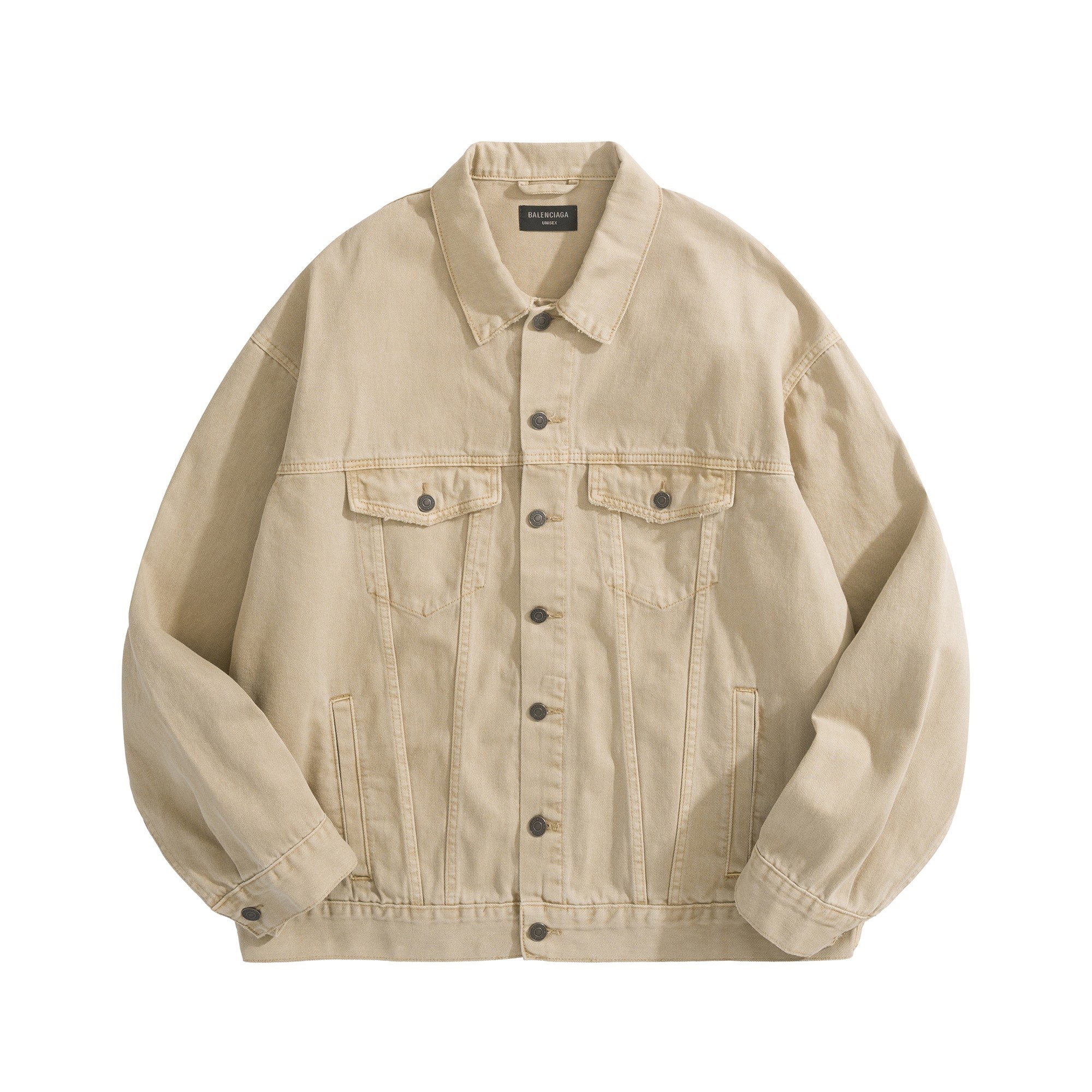 Balenciaga Embroidered Denim Jacket Earth Tone Brown 발렌시아가 자수 데님 자켓 어스톤 브라운 5