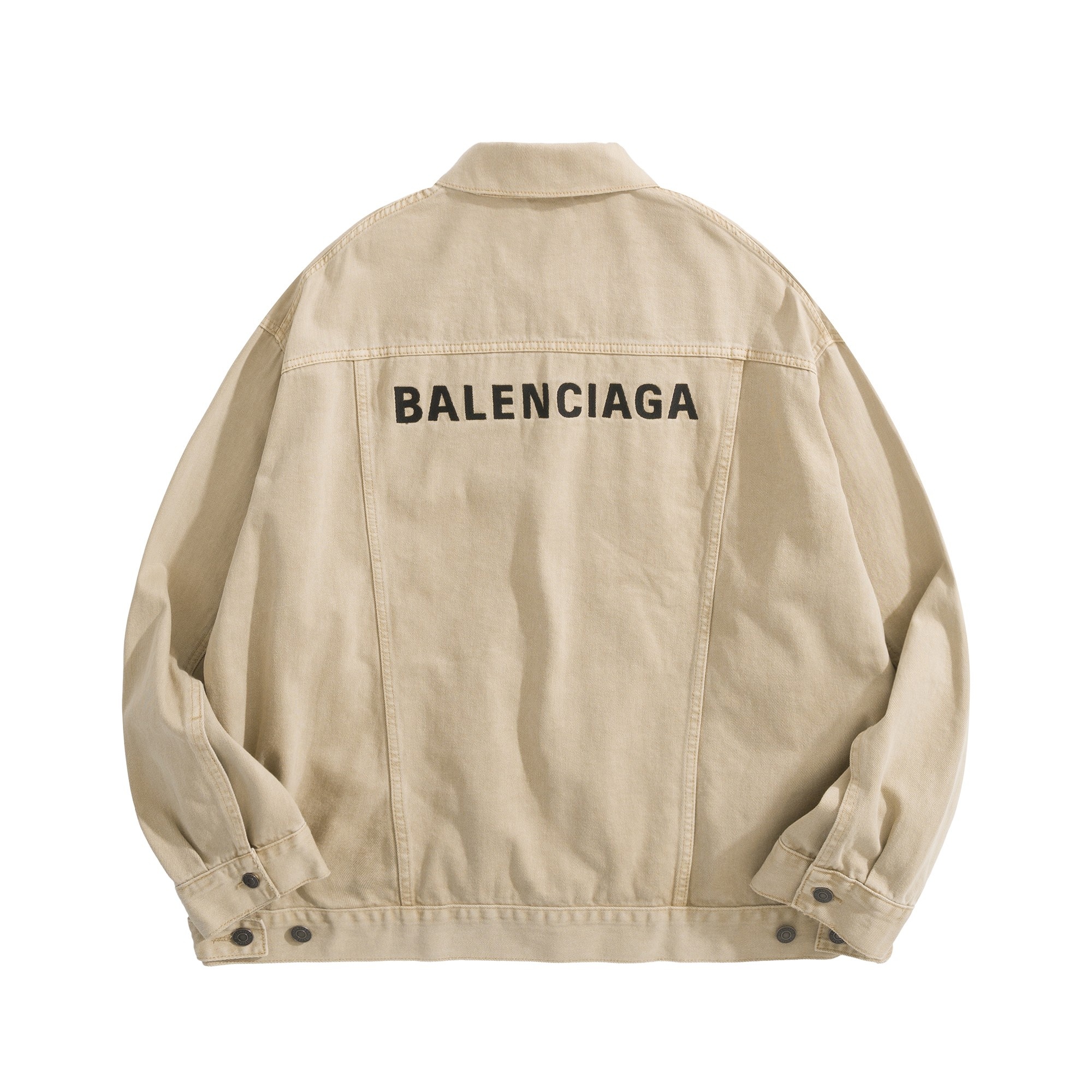 Balenciaga Embroidered Denim Jacket Earth Tone Brown 발렌시아가 자수 데님 자켓 어스톤 브라운 6