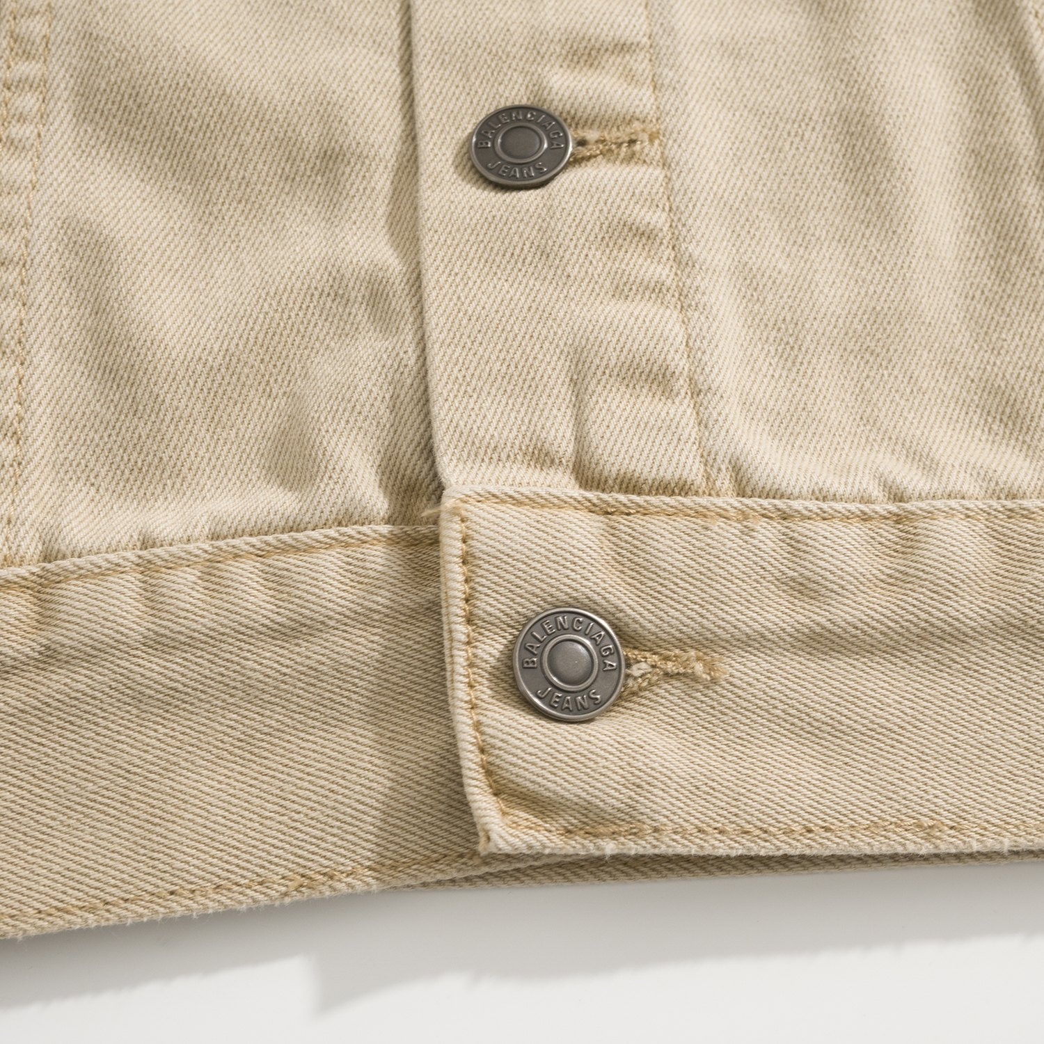 Balenciaga Embroidered Denim Jacket Earth Tone Brown 발렌시아가 자수 데님 자켓 어스톤 브라운 10