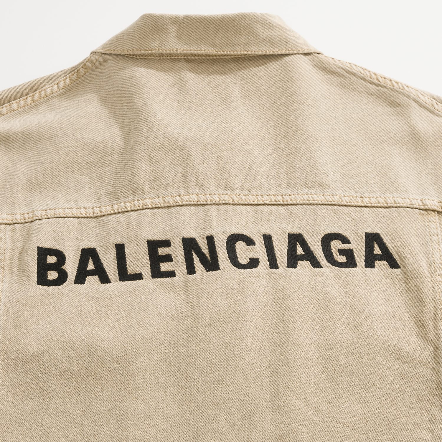 Balenciaga Embroidered Denim Jacket Earth Tone Brown 발렌시아가 자수 데님 자켓 어스톤 브라운 12