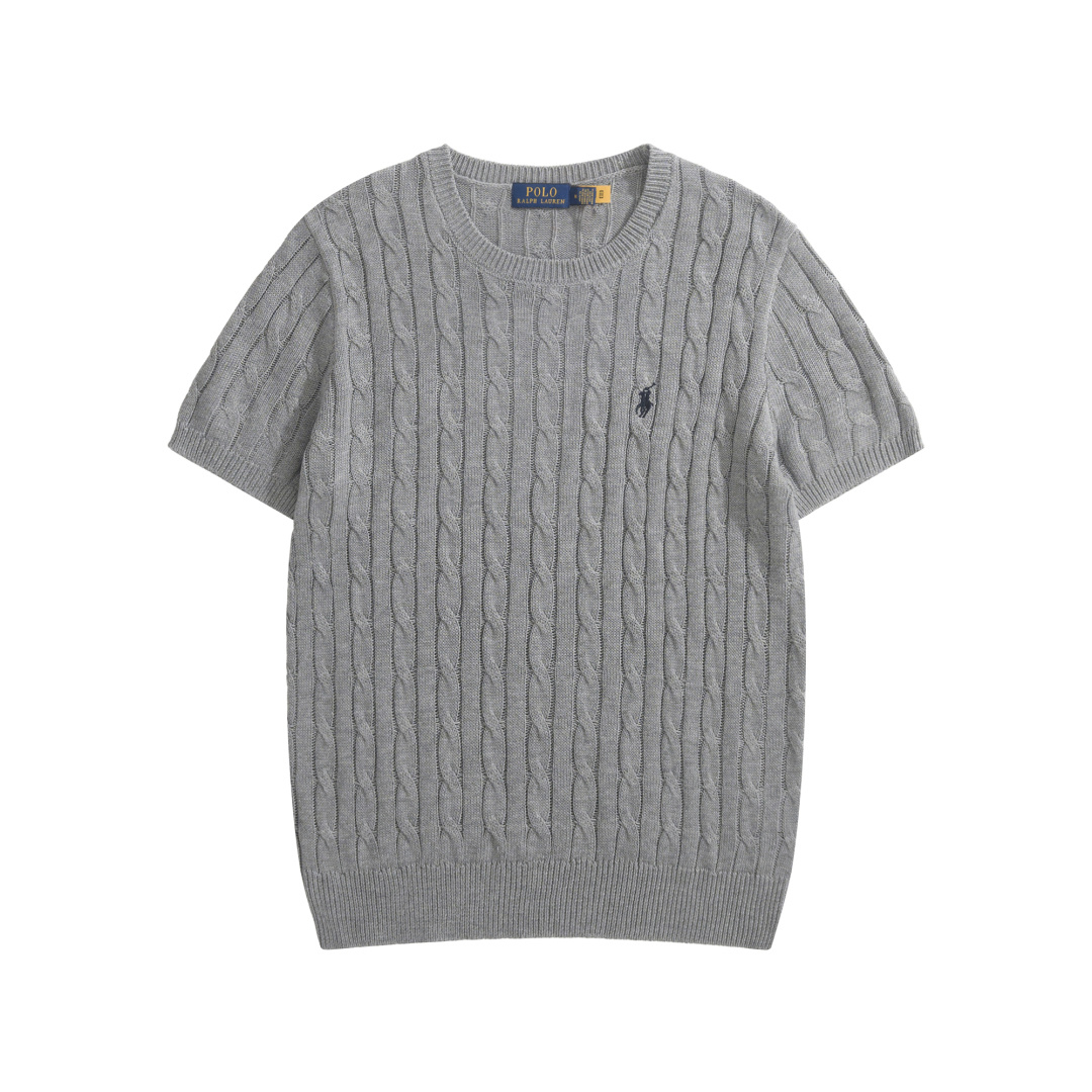 Polo Ralph Lauren Cable Knit Cotton Short Sleeve Knit Shirt Multi Color 폴로 랄프로렌 케이블 니트 코튼 반팔 니트 셔츠 멀티 컬러 2